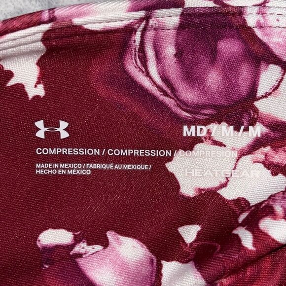 Under Armor workout pants. Yoga pants. legging Size medium. Brick red and white. - Picture 8 of 11